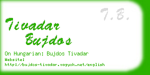 tivadar bujdos business card